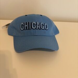 NWT Light Blue Chicago Embroidered Cap Hat O/S